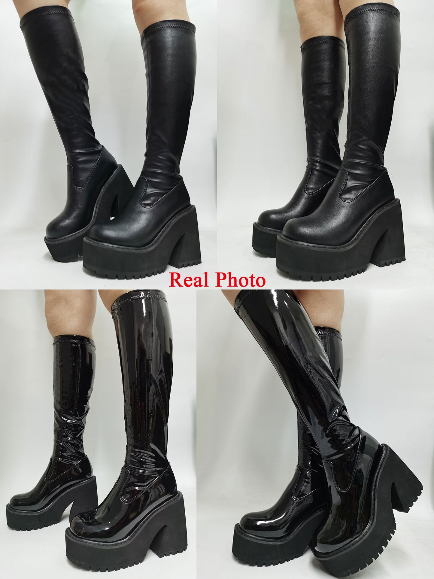 Gothic Style Knee-High Boots