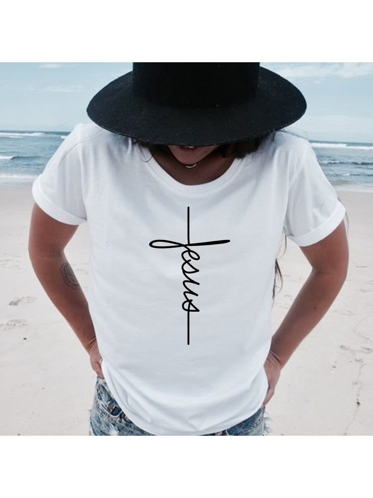 Faith Tshirt Cross Jesus Tee Top