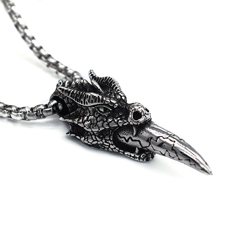 Gothic Eagle Pendant Necklace For Men