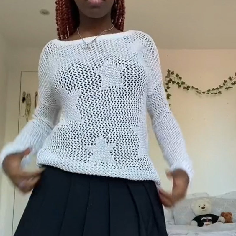 Gothic Hollow Out Knitted