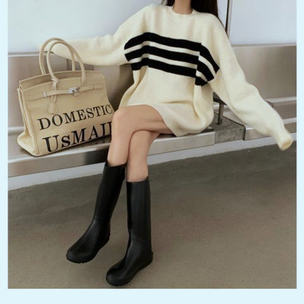 Gothic Deeptown Striped Sweater for Women