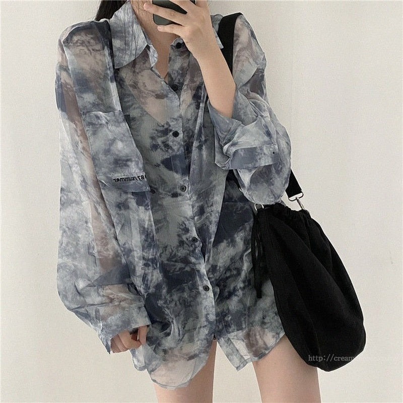 Harajuku Gothic Top with Embroidery