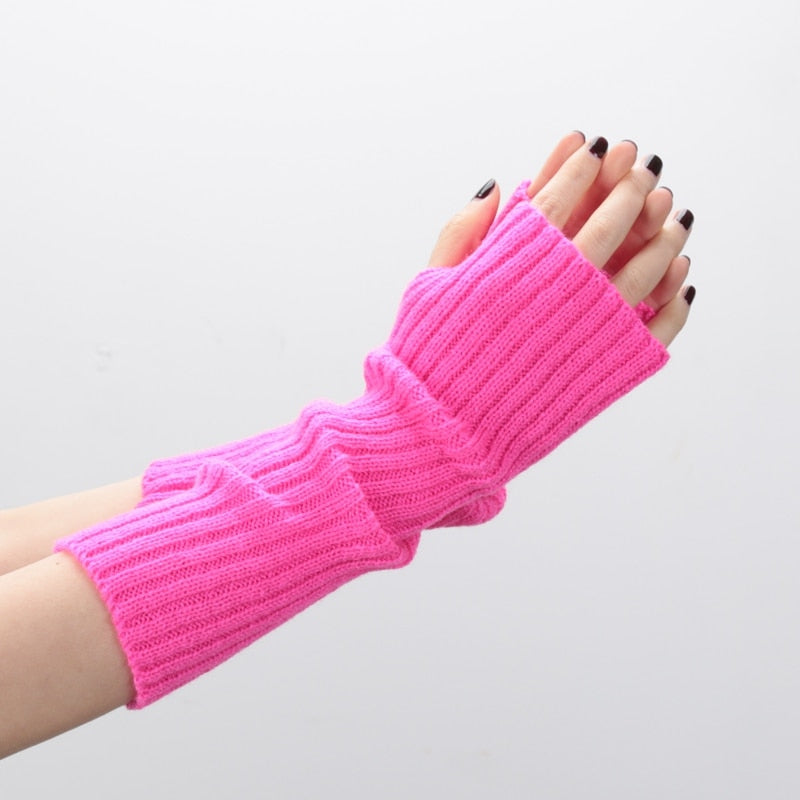 Long Fingerless Gloves