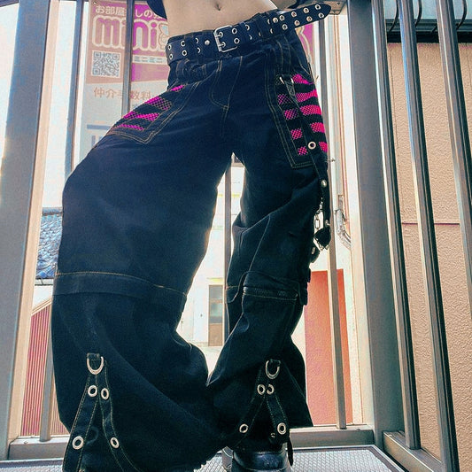 Gothic E-girl Harajuku  Grunge Cargo Pants