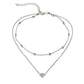 Gothic Choker Necklace with Hearts - K-Pop Style