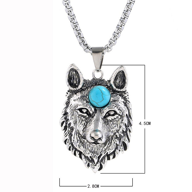 Gothic Eagle Pendant Necklace For Men