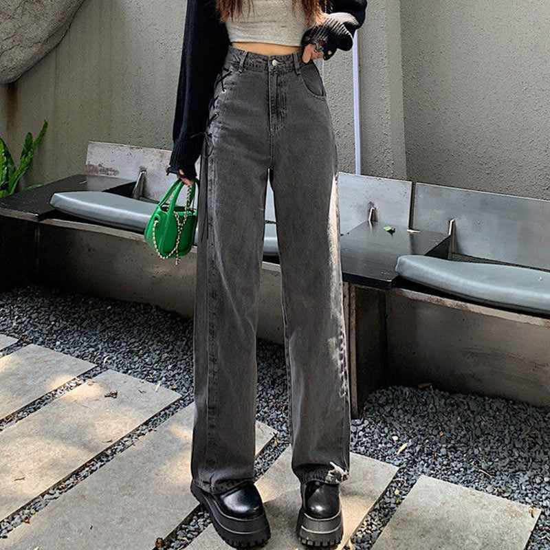Korean Gothic High Waist Jeans