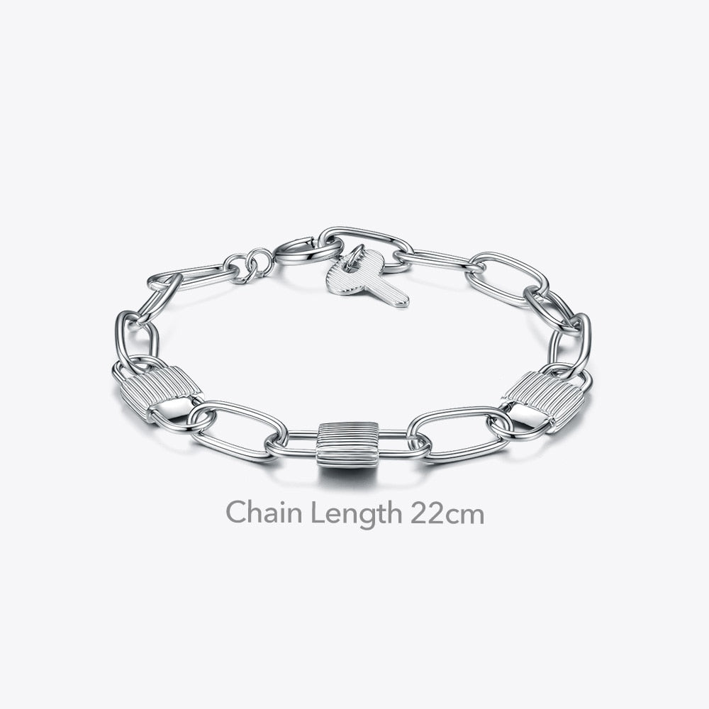 Gothic Lock Key Bracelet for Women