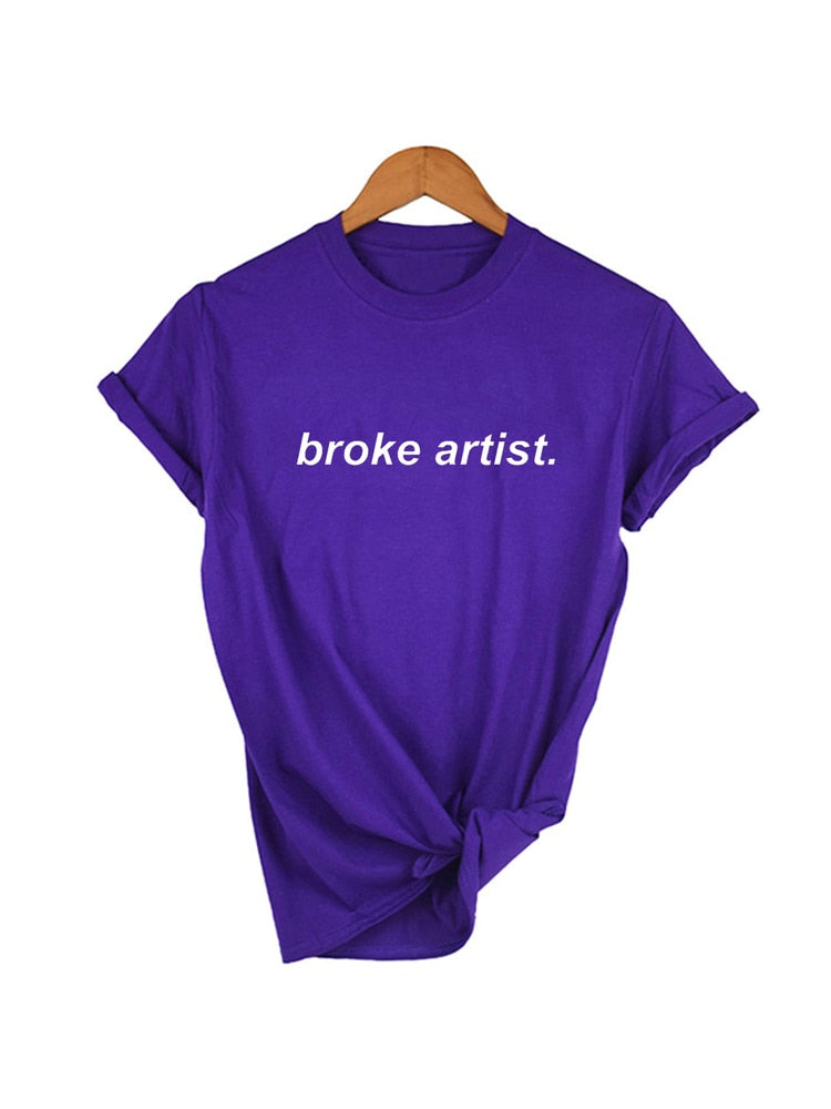 Artistic style meets streetwear fashion with this Broke Artist graphic tee.