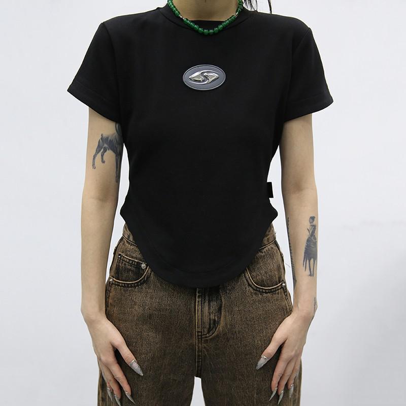 Grunge Irregular Crop Top