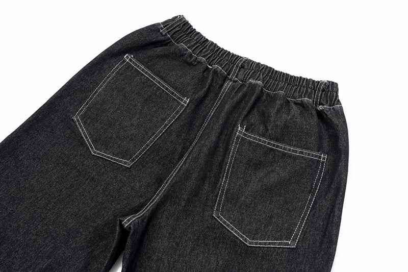 "Street-ready Gothic Baggy Jeans for an Alternative and Fashionable Look"