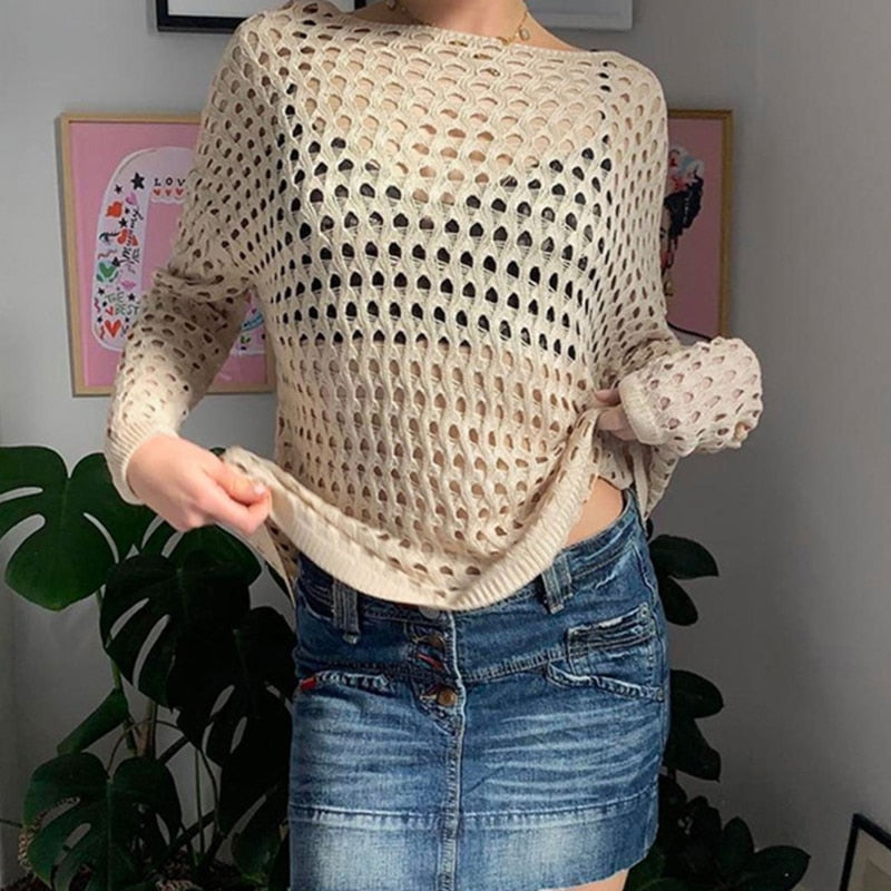 Gothic Hollow Out Knitted