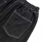 "Gothic Style Baggy Denim Jeans with Distinctive Design Elements"