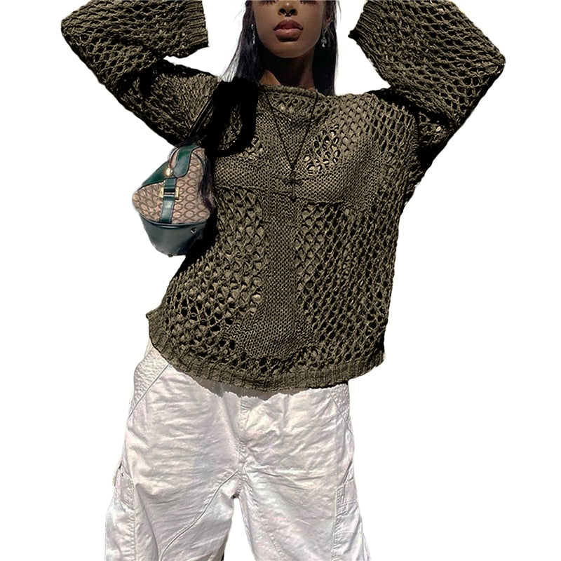 Gothic Hollow Out Knitted