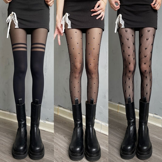 Gothic Tights Lolita Hollowed Out Mesh Stockings