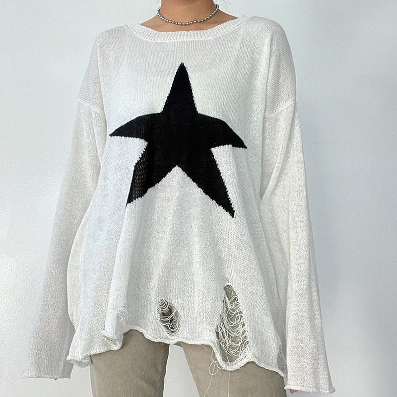 Gothic Hollow Out Knitted