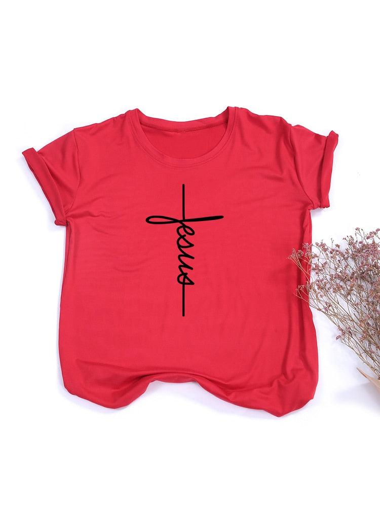 Faith Tshirt Cross Jesus Tee Top