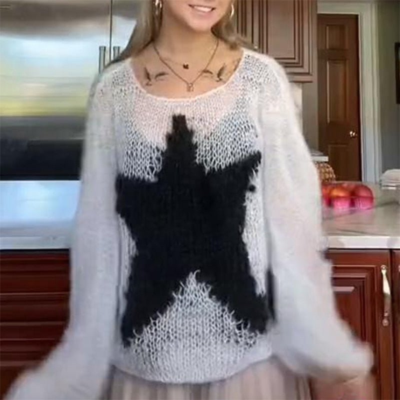 Gothic Hollow Out Knitted