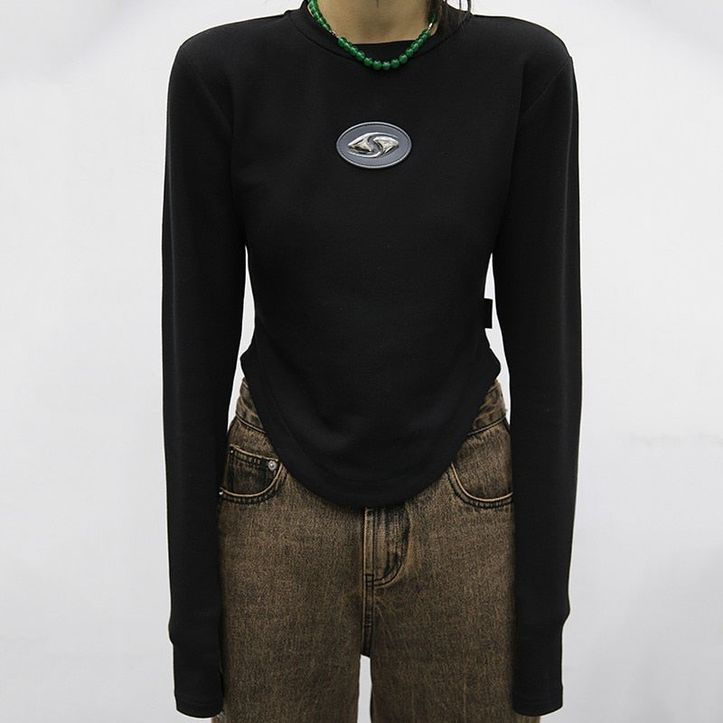 Grunge Irregular Crop Top