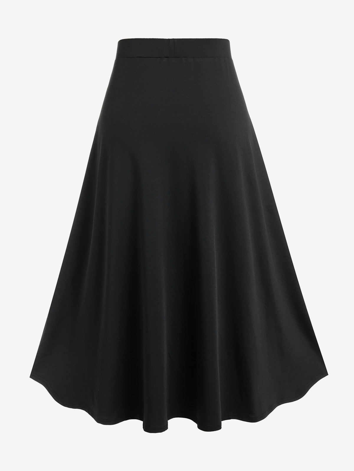 Gothic Lace Up A-Line Skirt