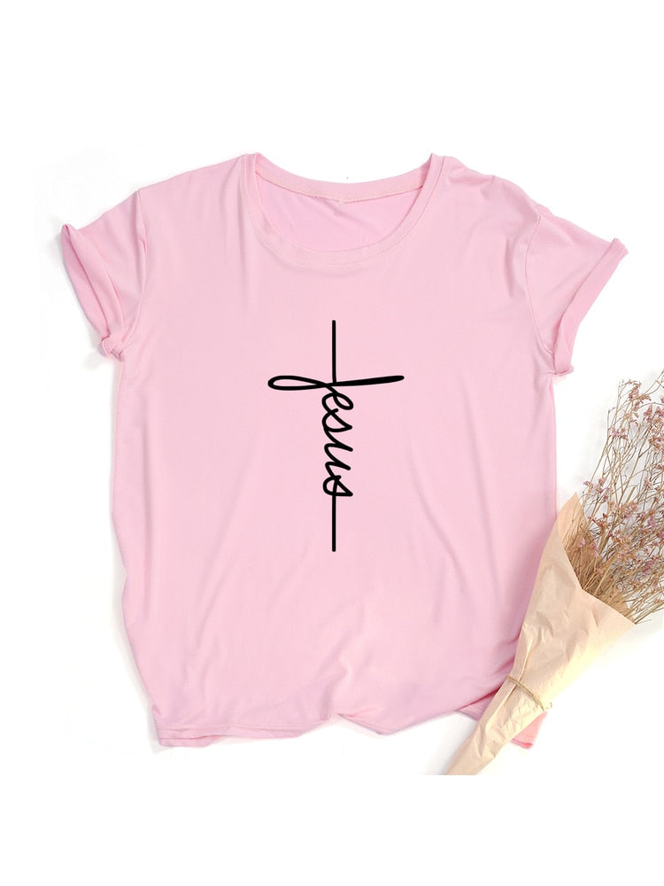 Faith Tshirt Cross Jesus Tee Top