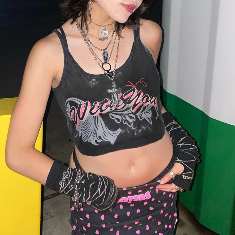 Gothic Harajuku Crop Tops