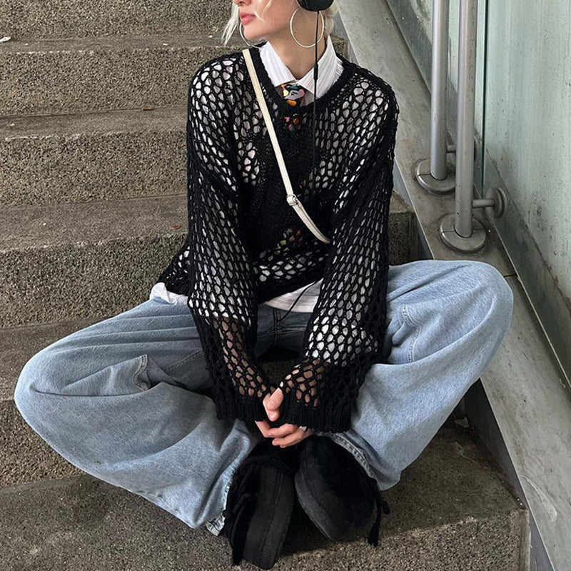 Gothic Hollow Out Knitted