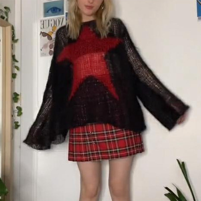 Gothic Hollow Out Knitted