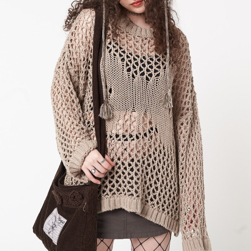 Gothic Hollow Out Knitted