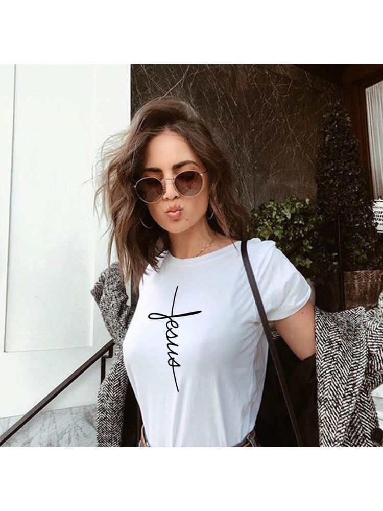 Faith Tshirt Cross Jesus Tee Top