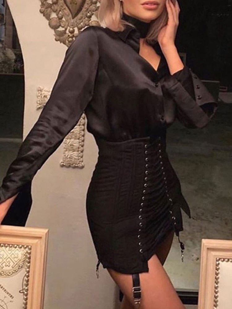 Gothic Y2K Vintage Mini Skirt