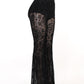 Gothic Black Flare Pants