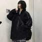 Reflective Jacket Women Autumn Casual All-Match Black