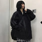 Reflective Jacket Women Autumn Casual All-Match Black