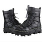 Men's Genuine Leather Skull Gothic Punk Rocker Boots