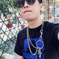 Gothic Motorcycle Skull Belt Chain