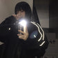 Reflective Jacket Women Autumn Casual All-Match Black