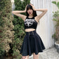 Gothic High Waisted School Skirt