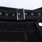 Gothic Black Wide Leg Jeans