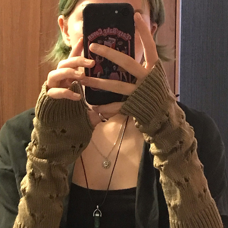 Soft Long Fingerless Gloves
