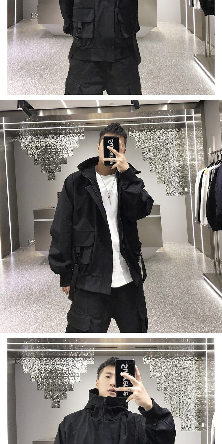 Gothic Streetwear Safari Style Coat