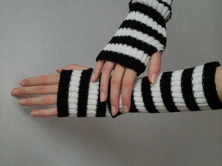 Soft Long Fingerless Gloves