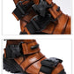 Punk Gothic Leather Motorcycle Boots