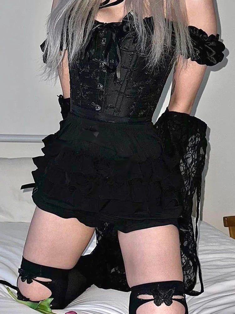 AltGoth Mall Goth Hotsweet Shorts Women Aesthetic