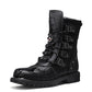 Gothic High-Top Leather Boots