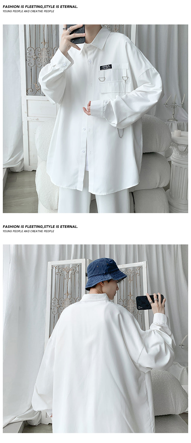 Men's Alt Oversized Streetwear Shirt