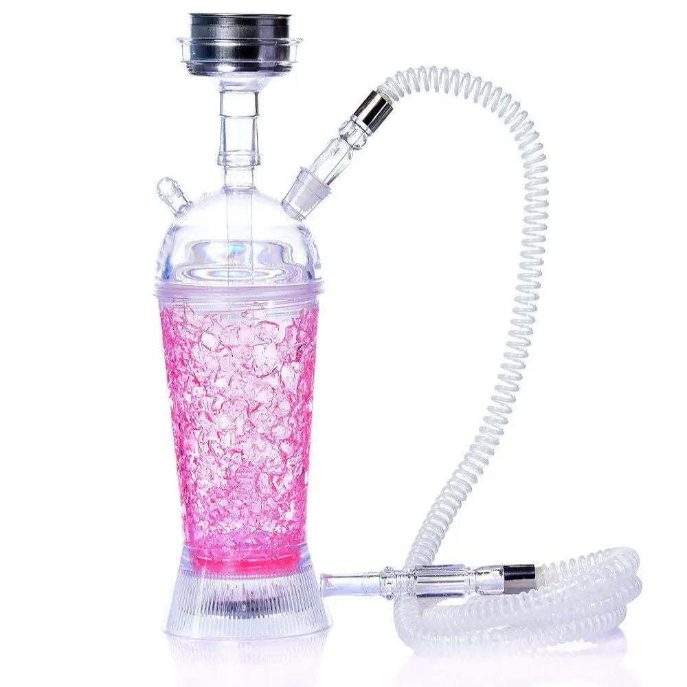 Portable Car Hookah Cup Shisha Set with Colorful LED Light