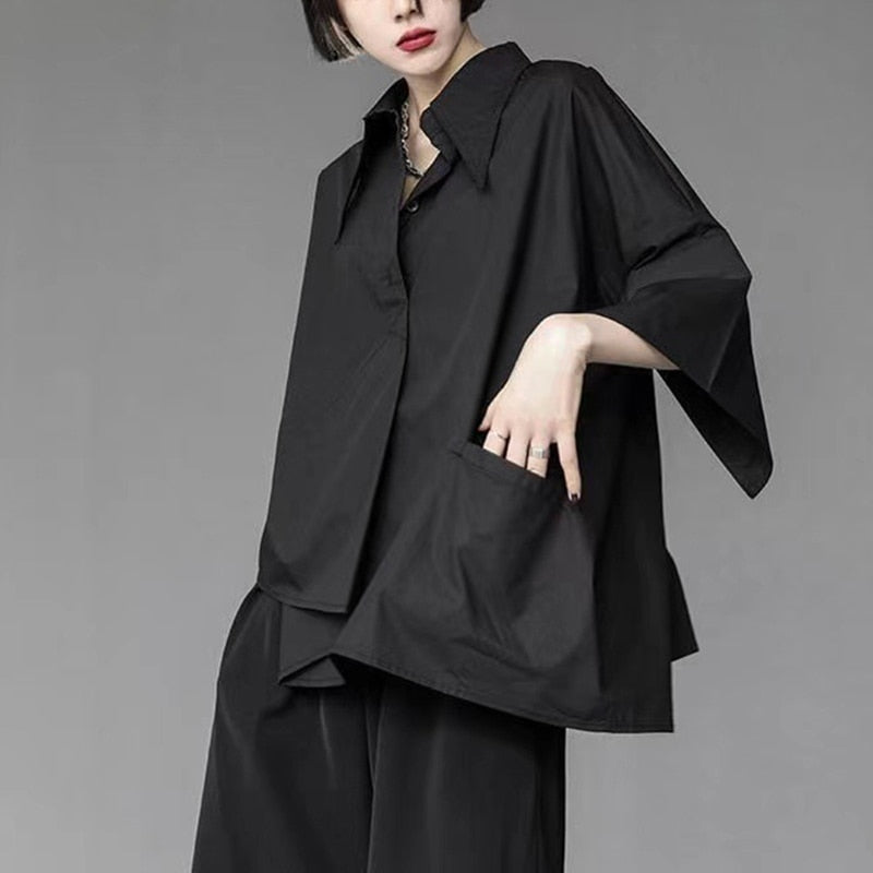 Gothic Y2K Loose Oversize Casual Shirt