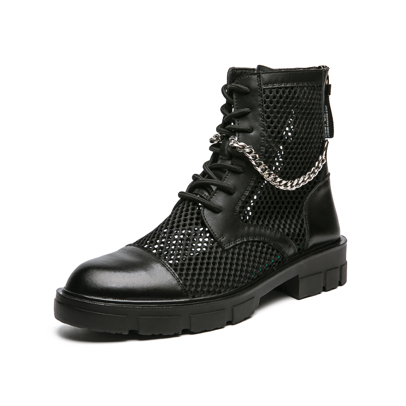 Punk Chain Gothic Ankle Boots