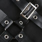 Gothic Eyelet Strap Trouser